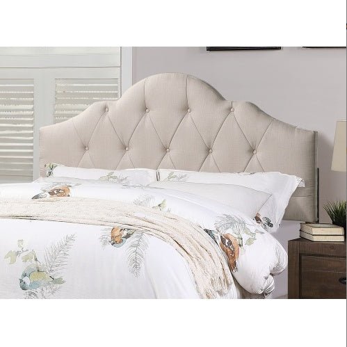 Queen Size Upholstered Bed Frame - Tufted Arch Headboard - Smart Living Co.