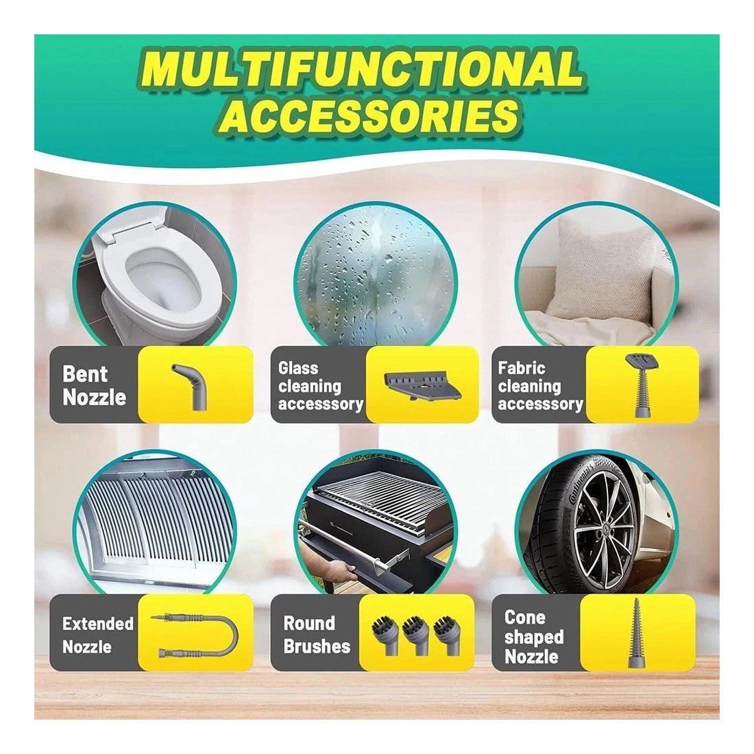 Handheld Steam Cleaner With 12 Accessories - Smart Living Co.