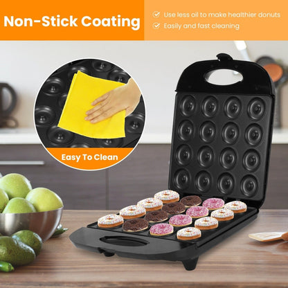 Mini Donut Maker Machine, 16-Hole – Non-Stick, 1400W - Smart Living Co.