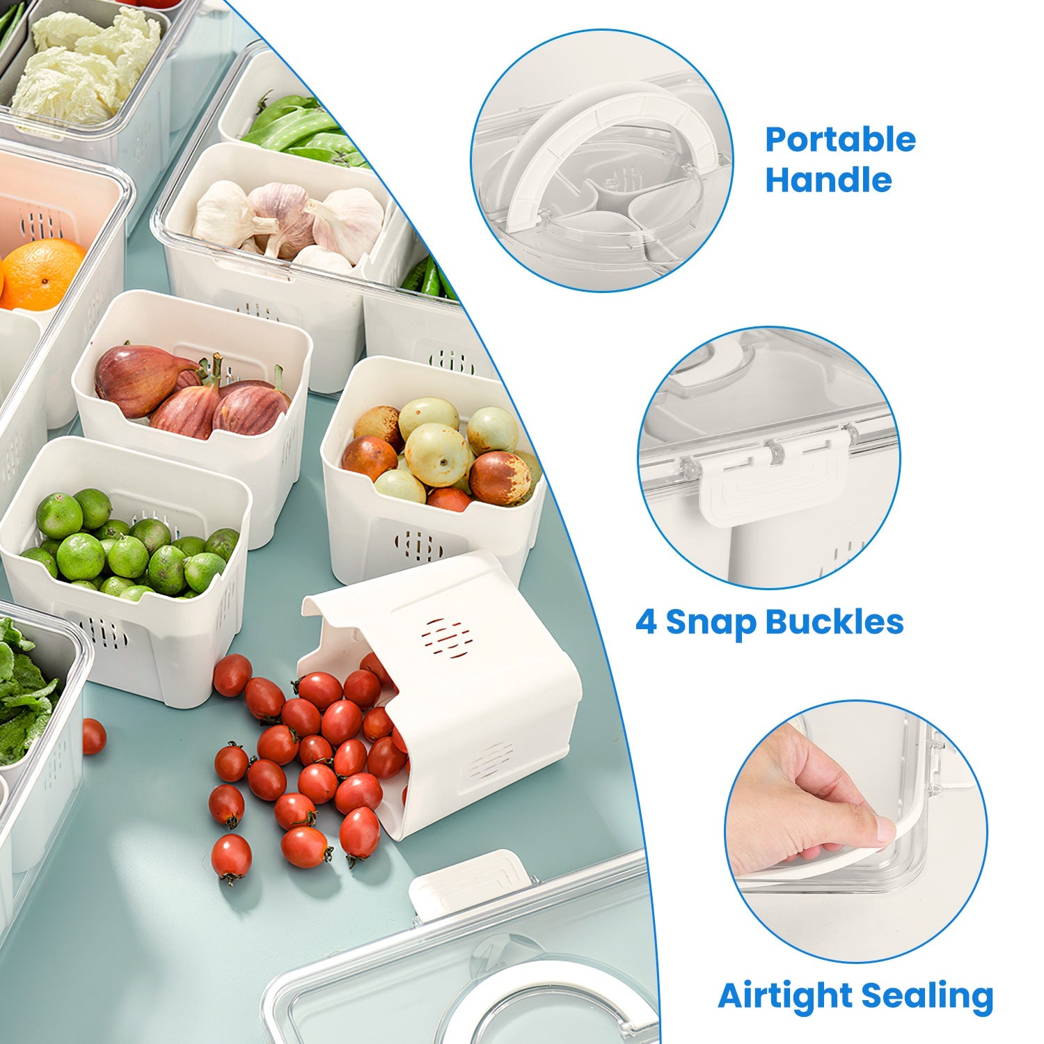 Airtight Fruit Storage Containers 2-Pack | Smart Living Co.