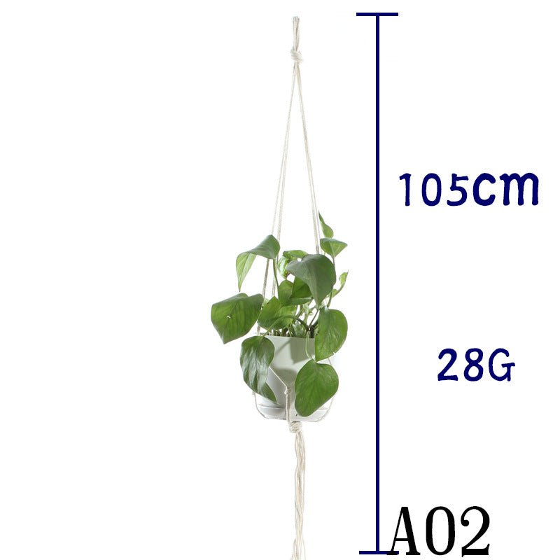 Cotton Rope Plant Hanger | Handmade Hanging Basket - Smart Living Co.