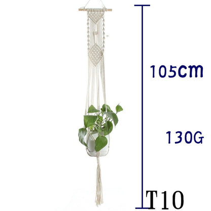 Cotton Rope Plant Hanger | Handmade Hanging Basket - Smart Living Co.