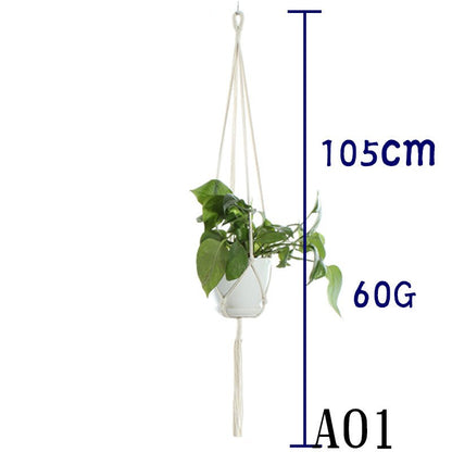 Cotton Rope Plant Hanger | Handmade Hanging Basket - Smart Living Co.