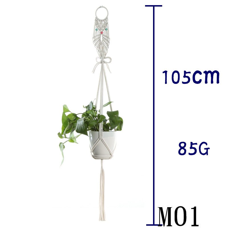 Cotton Rope Plant Hanger | Handmade Hanging Basket - Smart Living Co.
