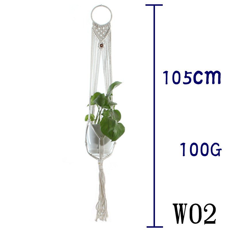 Cotton Rope Plant Hanger | Handmade Hanging Basket - Smart Living Co.