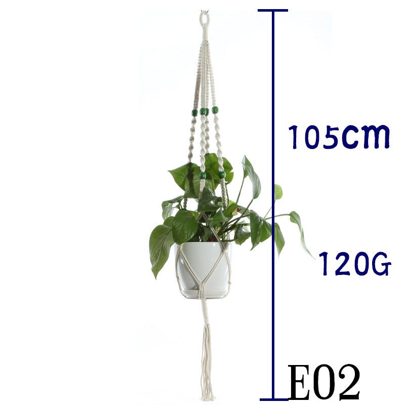 Cotton Rope Plant Hanger | Handmade Hanging Basket - Smart Living Co.