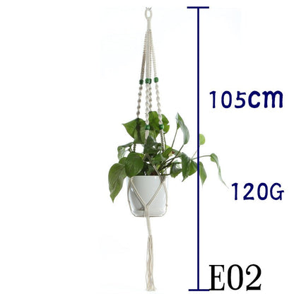 Cotton Rope Plant Hanger | Handmade Hanging Basket - Smart Living Co.