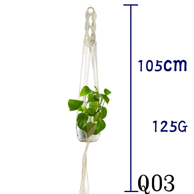 Cotton Rope Plant Hanger | Handmade Hanging Basket - Smart Living Co.