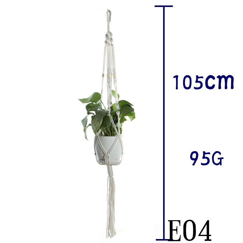 Cotton Rope Plant Hanger | Handmade Hanging Basket - Smart Living Co.