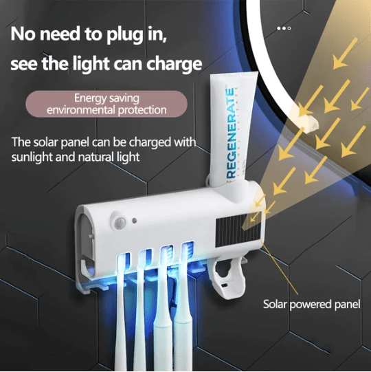 UV Light Toothbrush Sterilizer & Automatic Toothpaste Dispenser - Smart Living Co.