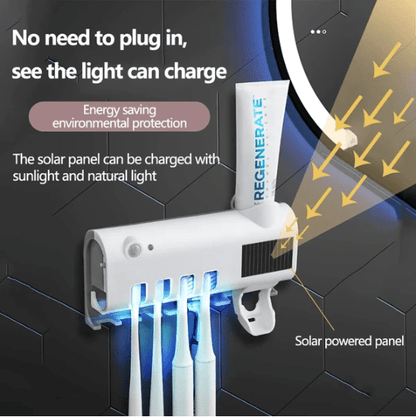UV Light Toothbrush Sterilizer & Automatic Toothpaste Dispenser - Smart Living Co.
