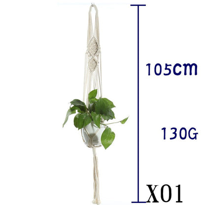 Cotton Rope Plant Hanger | Handmade Hanging Basket - Smart Living Co.