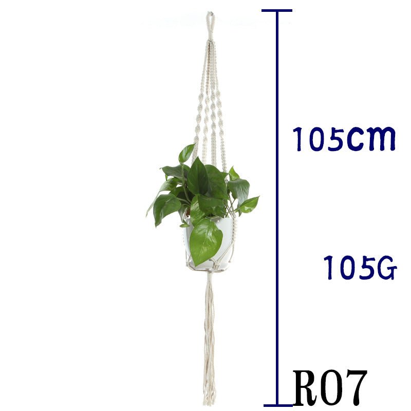 Cotton Rope Plant Hanger | Handmade Hanging Basket - Smart Living Co.
