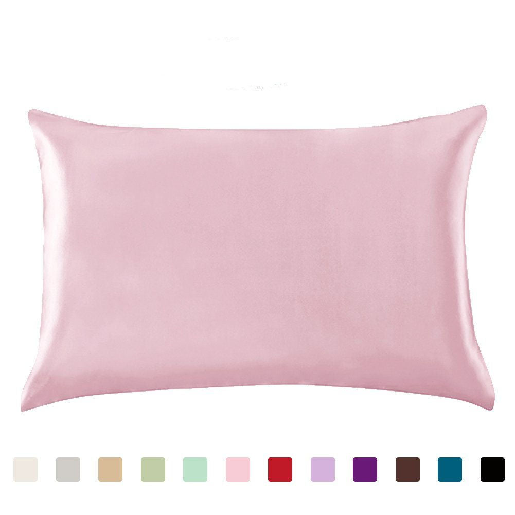 Satin Silk Pillowcase | Flower Pattern Ice Silk Cover - Smart Living Co.