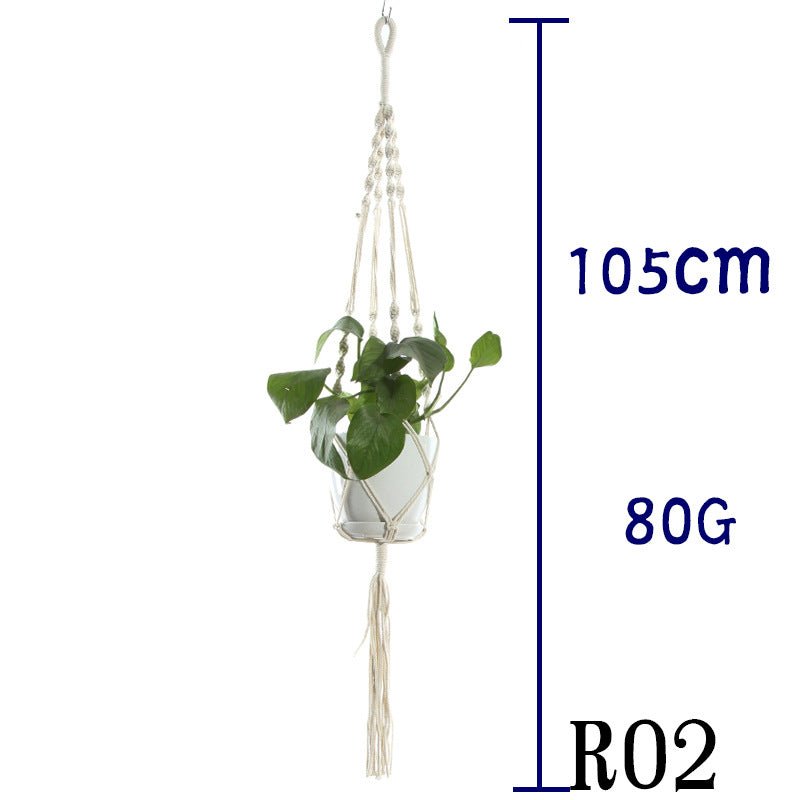 Cotton Rope Plant Hanger | Handmade Hanging Basket - Smart Living Co.