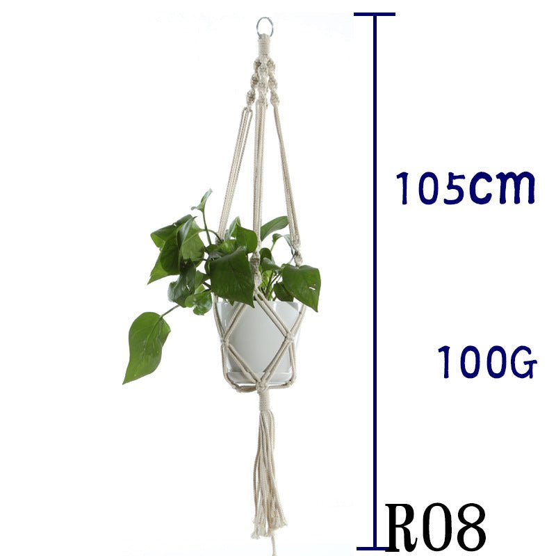 Cotton Rope Plant Hanger | Handmade Hanging Basket - Smart Living Co.