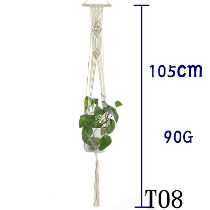 Cotton Rope Plant Hanger | Handmade Hanging Basket - Smart Living Co.