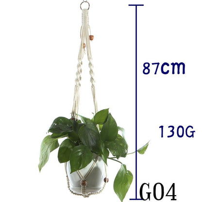 Cotton Rope Plant Hanger | Handmade Hanging Basket - Smart Living Co.