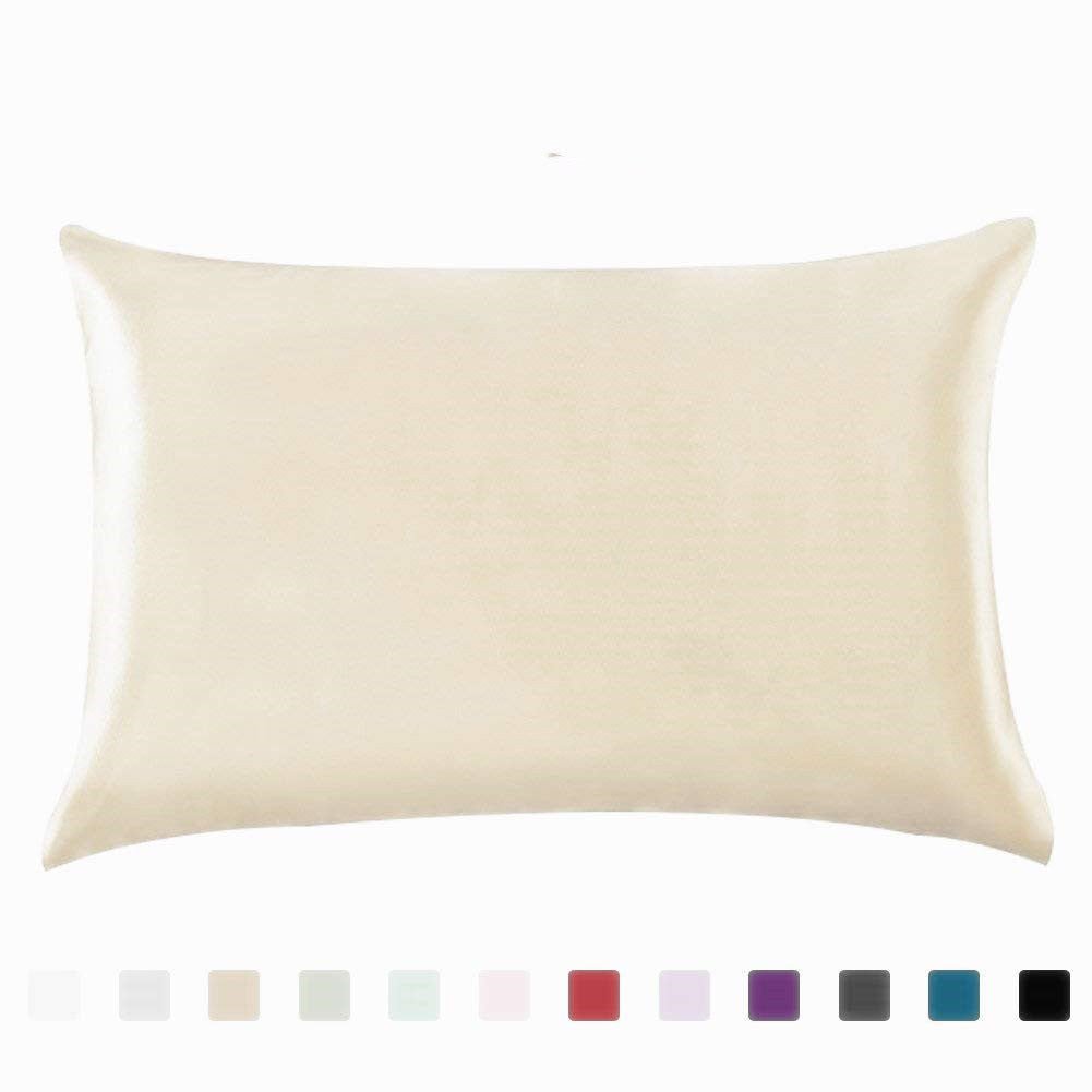 Satin Silk Pillowcase | Flower Pattern Ice Silk Cover - Smart Living Co.