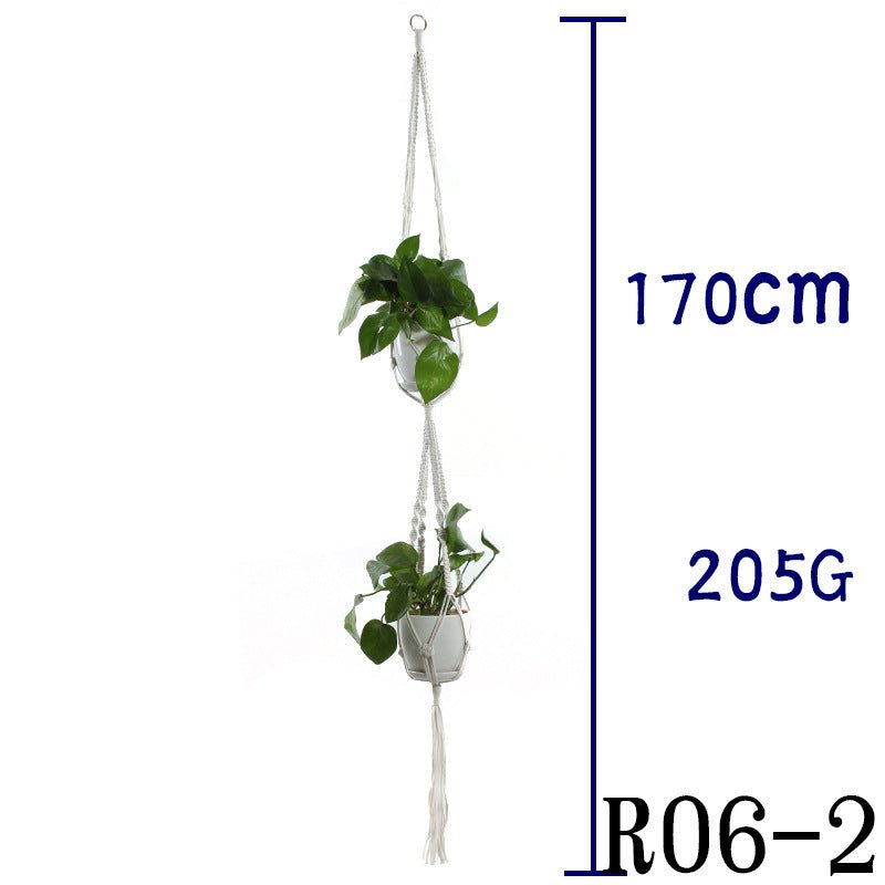 Cotton Rope Plant Hanger | Handmade Hanging Basket - Smart Living Co.