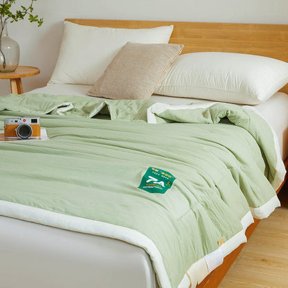 Summer Cool Quilt | Washed Cotton Soybean Fiber Comforter - Smart Living Co.