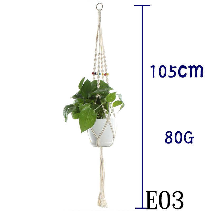Cotton Rope Plant Hanger | Handmade Hanging Basket - Smart Living Co.