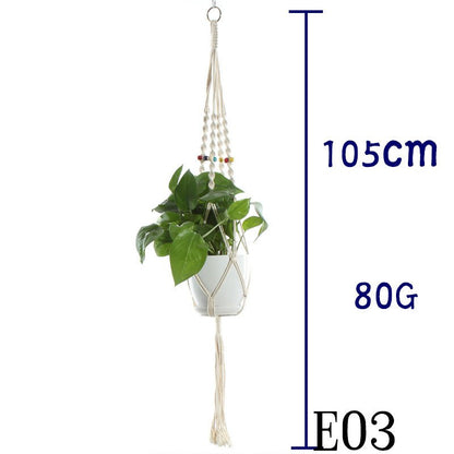 Cotton Rope Plant Hanger | Handmade Hanging Basket - Smart Living Co.