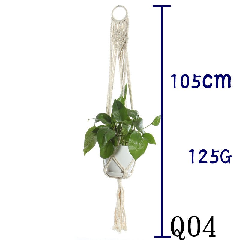 Cotton Rope Plant Hanger | Handmade Hanging Basket - Smart Living Co.