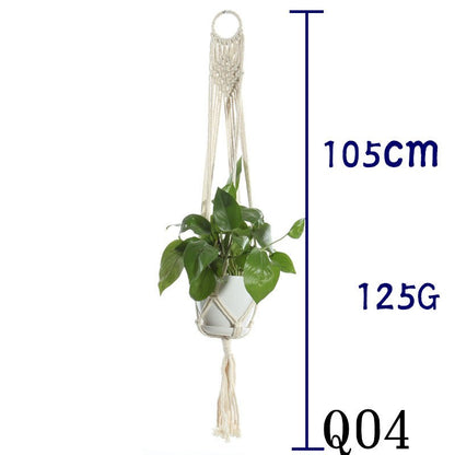 Cotton Rope Plant Hanger | Handmade Hanging Basket - Smart Living Co.