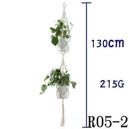 Cotton Rope Plant Hanger | Handmade Hanging Basket - Smart Living Co.