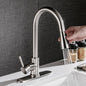 Pull-Out Kitchen Sink Faucet – Brushed Copper, Hot & Cold - Smart Living Co.