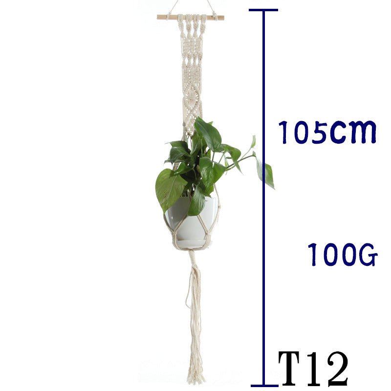 Cotton Rope Plant Hanger | Handmade Hanging Basket - Smart Living Co.