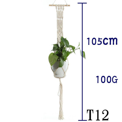 Cotton Rope Plant Hanger | Handmade Hanging Basket - Smart Living Co.