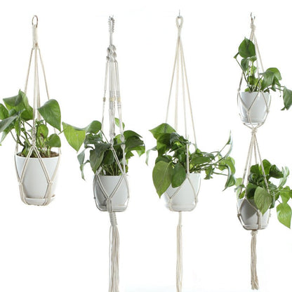 Cotton Rope Plant Hanger | Handmade Hanging Basket - Smart Living Co.