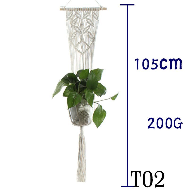 Cotton Rope Plant Hanger | Handmade Hanging Basket - Smart Living Co.