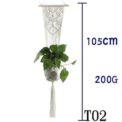 Cotton Rope Plant Hanger | Handmade Hanging Basket - Smart Living Co.