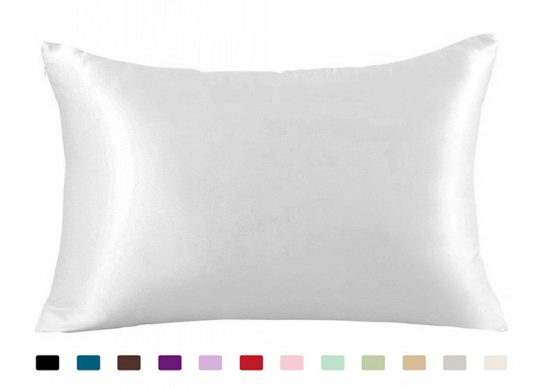 Satin Silk Pillowcase | Flower Pattern Ice Silk Cover - Smart Living Co.