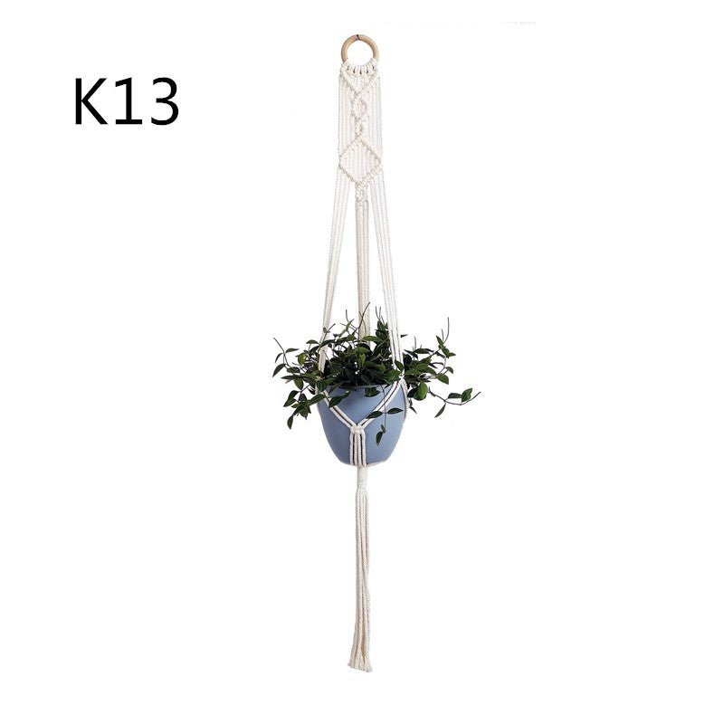 Cotton Rope Plant Hanger | Handmade Hanging Basket - Smart Living Co.