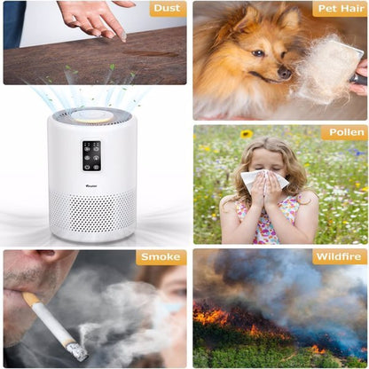 HEPA Air Purifier for Large Rooms - 1076 ft² & Sleep Mode - Smart Living Co.