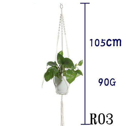 Cotton Rope Plant Hanger | Handmade Hanging Basket - Smart Living Co.
