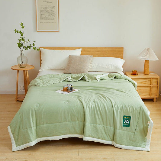 Summer Cool Quilt | Washed Cotton Soybean Fiber Comforter - Smart Living Co.