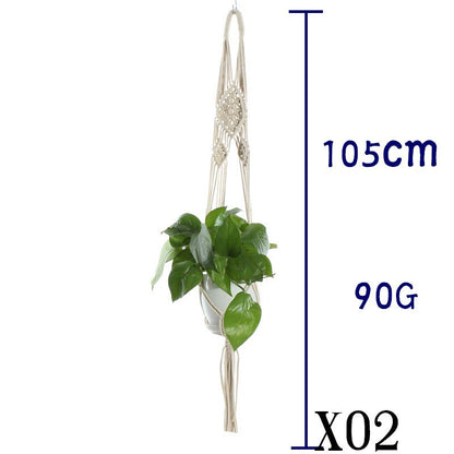 Cotton Rope Plant Hanger | Handmade Hanging Basket - Smart Living Co.
