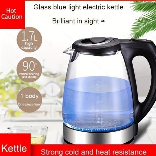 Glass Electric Kettle 1.7L — 1200W Fast Boil, Stainless Steel Filter, Auto Shut-Off & 360° Base - Smart Living Co.