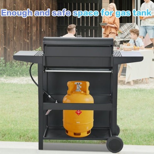 4-Burner Propane Gas Grill 34,000 BTU with Side Shelves - Smart Living Co.