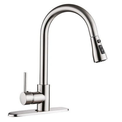 Pull-Out Kitchen Sink Faucet – Brushed Copper, Hot & Cold - Smart Living Co.