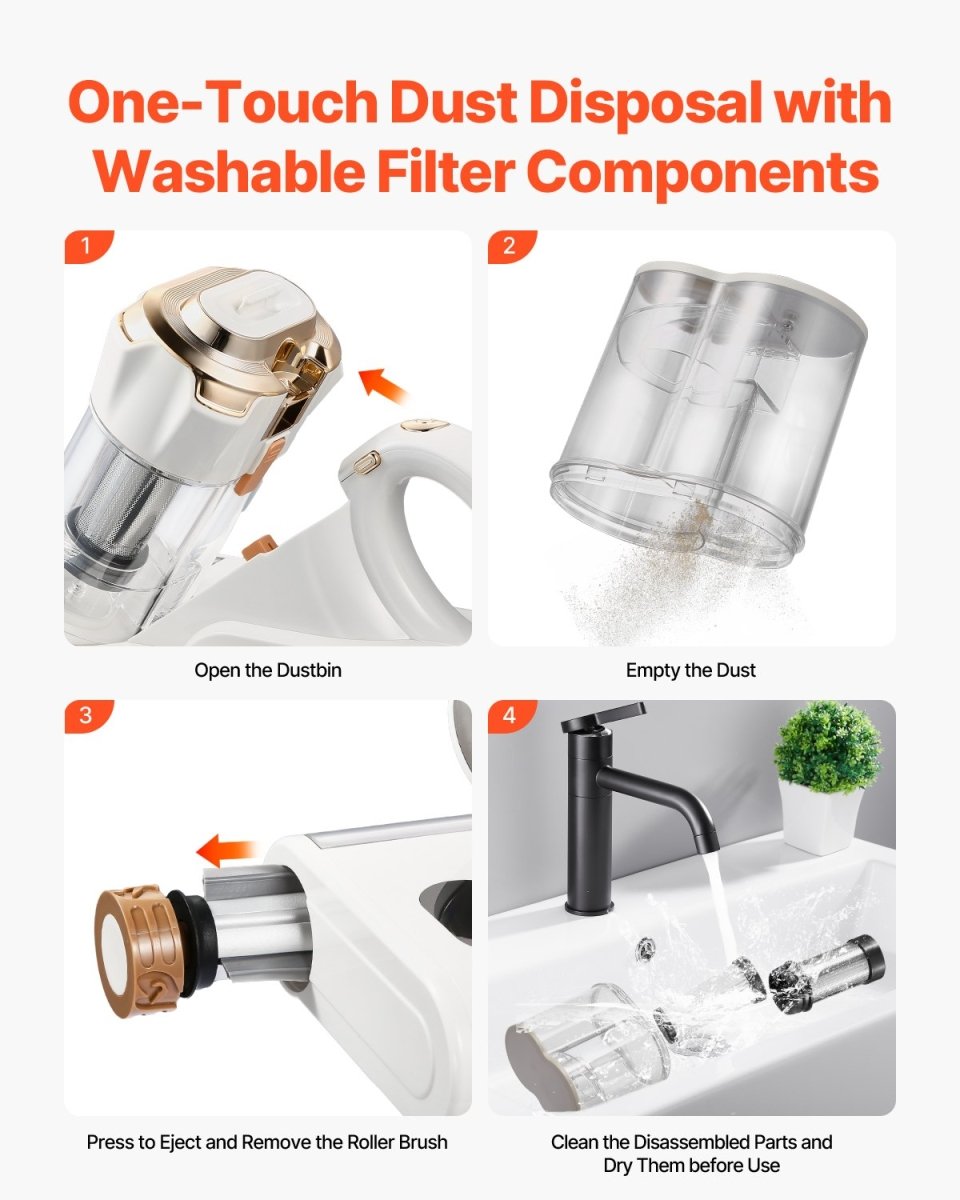 Mattress Vacuum Cleaner 550W - UV Sterilization, HEPA Filter - Smart Living Co.