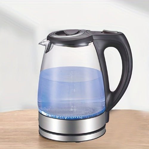 Glass Electric Kettle 1.7L — 1200W Fast Boil, Stainless Steel Filter, Auto Shut-Off & 360° Base - Smart Living Co.