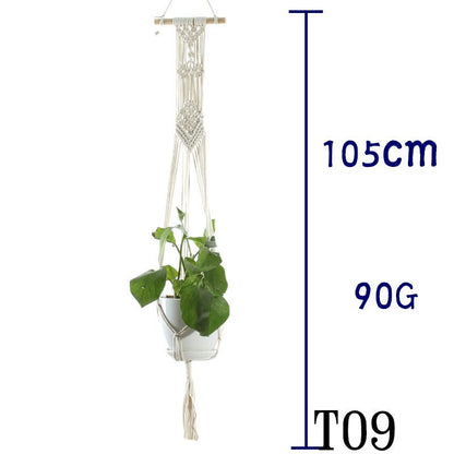Cotton Rope Plant Hanger | Handmade Hanging Basket - Smart Living Co.