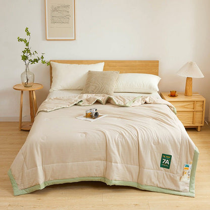 Summer Cool Quilt | Washed Cotton Soybean Fiber Comforter - Smart Living Co.