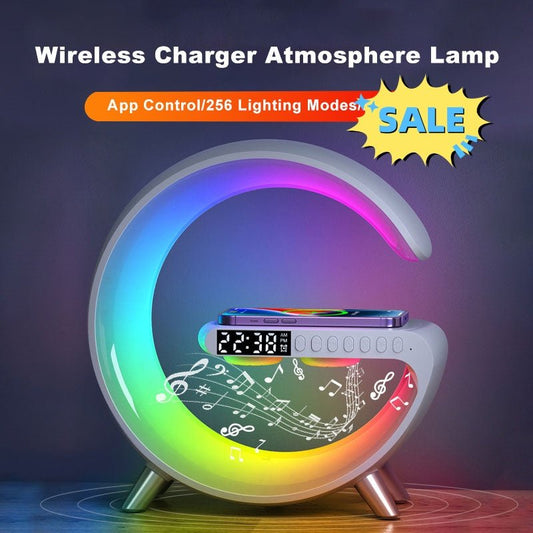 Smart LED Lamp with Wireless Charging & Bluetooth Speaker - Smart Living Co.
